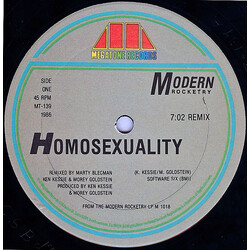 Modern Rocketry Homosexuality USED VINYL 12INCH 45 RPM