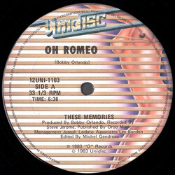 Oh Romeo These Memories VINYL 12" USED