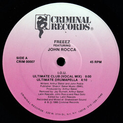 Freeez / John Rocca I.O.U. USED VINYL 12INCH 45 RPM