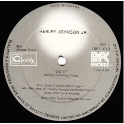Herley Johnson Jr. Do It USED VINYL 12INCH 33 S RPM