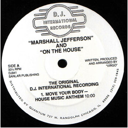 Marshall Jefferson / On The House Move Your Body - The Original D.J. International Recording VINYL 12" USED