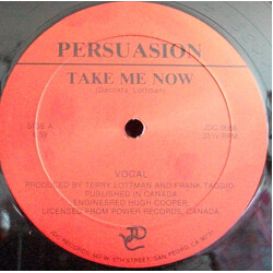 Persuasion (3) Take Me Now VINYL 12" USED