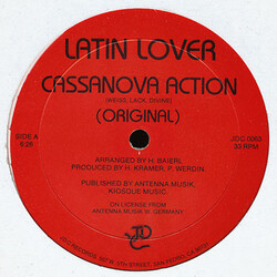 Latin Lover Cassanova Action USED VINYL 12INCH 33 S RPM