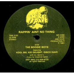 Boogie Boys Rappin' Aint No Thing VINYL 12" USED