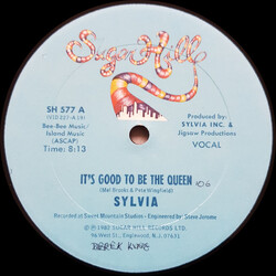 Sylvia Robinson It's Good To Be The Queen USED VINYL 12INCH 33 S RPM