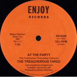 Treacherous Three At The Party USED VINYL 12INCH 33 S RPM