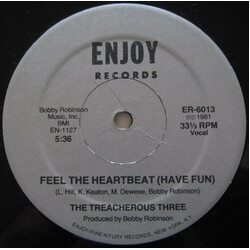 Treacherous Three Feel The Heartbeat (Have Fun) USED VINYL 12INCH 33 S RPM