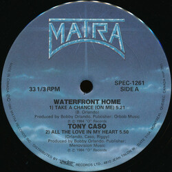 Waterfront Home / Tony Caso / Ray Vista / The New York Models Take A Chance (On Me) / All The Love In My Heart / Don't Let It Go / Love On Video VINYL
