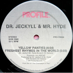 Dr. Jeckyll & Mr. Hyde Yellow Panties USED VINYL 12INCH 33 S RPM STEREO
