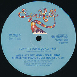 West Street Mob / Cheryl The Pearl / Joey Robinson, Jr. I Can't Stop USED VINYL 12INCH 33 S RPM