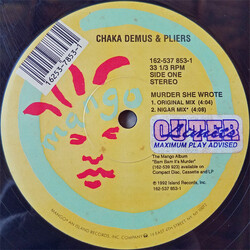 Chaka Demus & Pliers Murder She Wrote USED VINYL 12INCH 33 S RPM