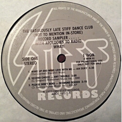 Various The Fabulously Late Stiff Dance Club VINYL 12" USED