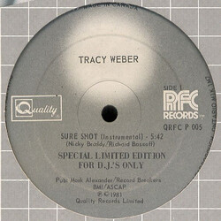 Tracy Weber Sure Shot USED VINYL 12INCH 33 S RPM LIMITED EDITION