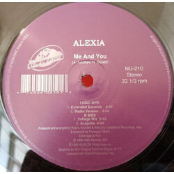 Alexia Me And You USED VINYL 12INCH MAXI-SINGLE 33 S RPM