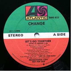 Change Let's Go Together USED VINYL 12INCH MAXI-SINGLE 33 S RPM PROMO