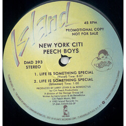 Peech Boys Life Is Something Special USED VINYL 12INCH 45 RPM PROMO STEREO