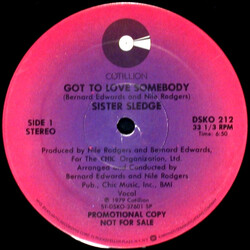 Sister Sledge Got To Love Somebody USED VINYL 12INCH 33 S RPM PROMO