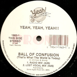 Yeah, Yeah, Yeah! Ball Of Confusion USED VINYL 12INCH 33 S RPM PROMO