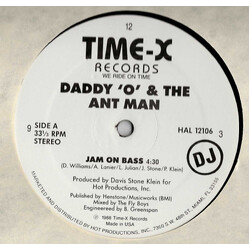 Daddy 'O' & The Ant Man Jam On Bass USED VINYL 12INCH 33 S RPM PROMO