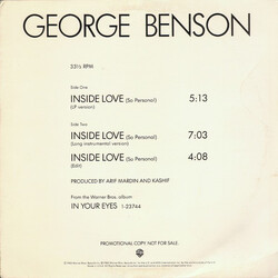 George Benson Inside Love (So Personal) USED VINYL 12INCH 33 S RPM PROMO