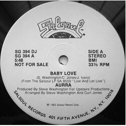 Aurra Baby Love USED VINYL 12INCH 33 S RPM PROMO