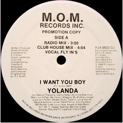 Yolanda Ortiz I Want You Boy VINYL 12" USED