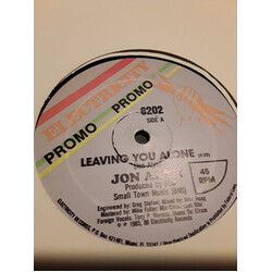Jon Alyn Leaving You Alone USED VINYL 12INCH 45 RPM PROMO