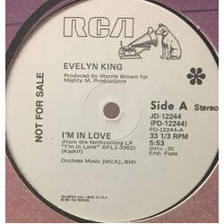 Evelyn King I'm In Love / The Other Side Of Love VINYL 12" USED