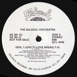 The Salsoul Orchestra Ooh, I Love It (Love Break) VINYL 12" USED