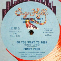 Funky 4 + 1 Do You Want To Rock USED VINYL 12INCH 33 S RPM PROMO