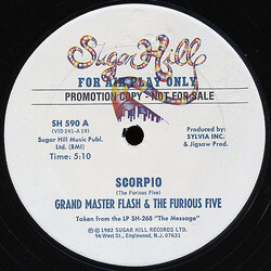 Grandmaster Flash & The Furious Five Scorpio VINYL 12" USED