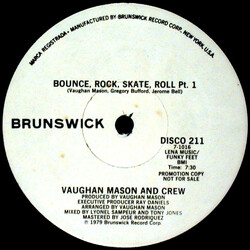 Vaughan Mason & Crew Bounce, Rock, Skate, Roll USED VINYL 12INCH 33 S RPM PROMO