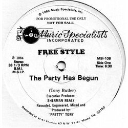 Freestyle The Party Has Begun VINYL 12" USED