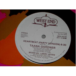 Taana Gardner Heartbeat USED VINYL 12INCH 33 S RPM PROMO