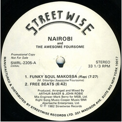 Nairobi Funky Soul Makossa USED VINYL 12INCH 33 S RPM PROMO STEREO