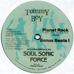 Afrika Bambaataa & Soulsonic Force Planet Rock USED VINYL 12INCH 33 S RPM REPRESS