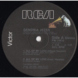Genobia Jeter All Of My Love VINYL 12" USED