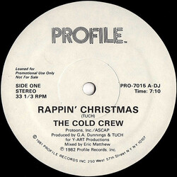 The Cold Crew Rappin' Christmas / Rappin' New Year VINYL 12" USED