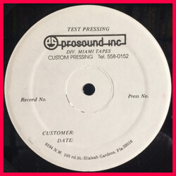 John Minnis Swept Away USED VINYL 12INCH SINGLE TEST PRESSING