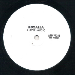Rozalla I Love Music USED VINYL 12INCH 33 S RPM WHITE LABEL TEST PRESSING