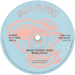 Bobby / Demo More Ounce (Rap) USED VINYL 12INCH 33 S RPM