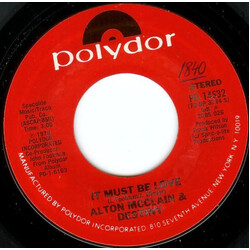 Alton McClain & Destiny It Must Be Love USED VINYL 7INCH 45 RPM