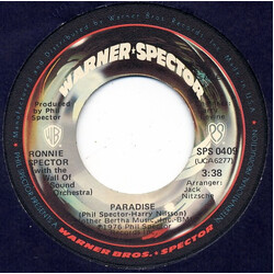 Ronnie Spector / The Phil Spector Wall Of Sound Orchestra Paradise USED VINYL 7INCH 45 RPM
