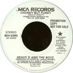 Heavy D. & The Boyz Chunky But Funky USED VINYL 7"