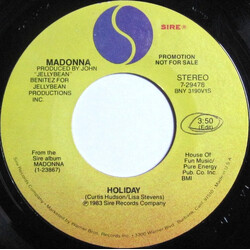 Madonna Holiday USED VINYL 7INCH 45 RPM SINGLE PROMO STEREO MONO