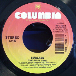 Surface The First Time USED VINYL 7INCH 45 RPM SINGLE REISSUE STYRENE