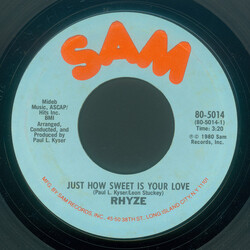 Rhyze Just How Sweet Is Your Love / I Found Love In You USED VINYL 7INCH 45 RPM STYRENE
