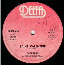 Barrabas Saint Valentine USED VINYL 12INCH 45 RPM STEREO