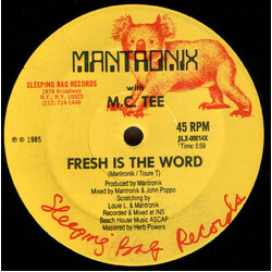Mantronix / MC Tee Fresh Is The Word USED VINYL 12INCH 45 RPM