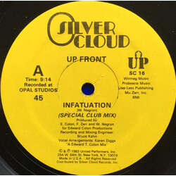Up Front Infatuation USED VINYL 12INCH 45 RPM